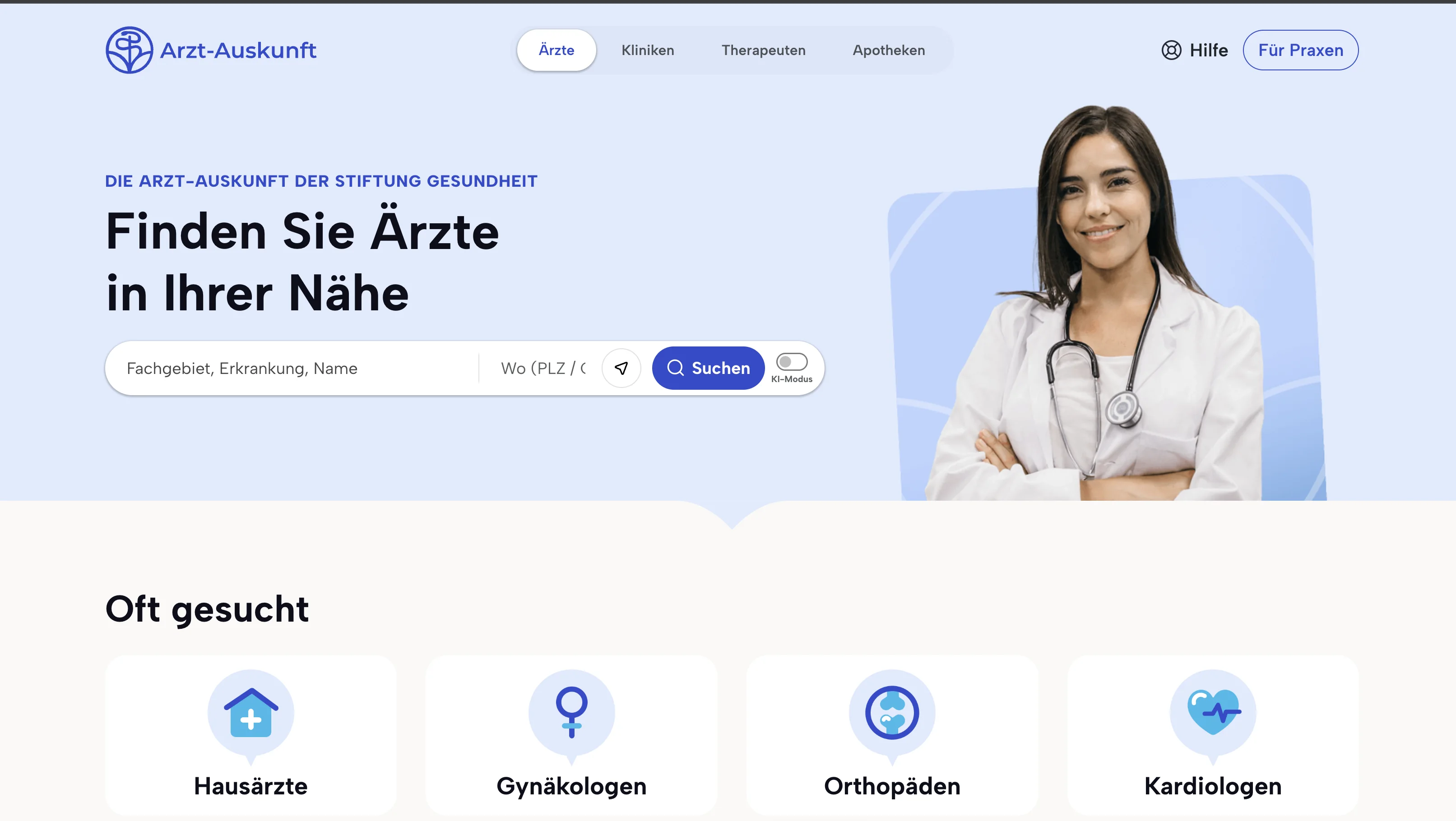 Arzt-Auskunft Stiftung Gesundheit - Almanya Sağlık Rehberi