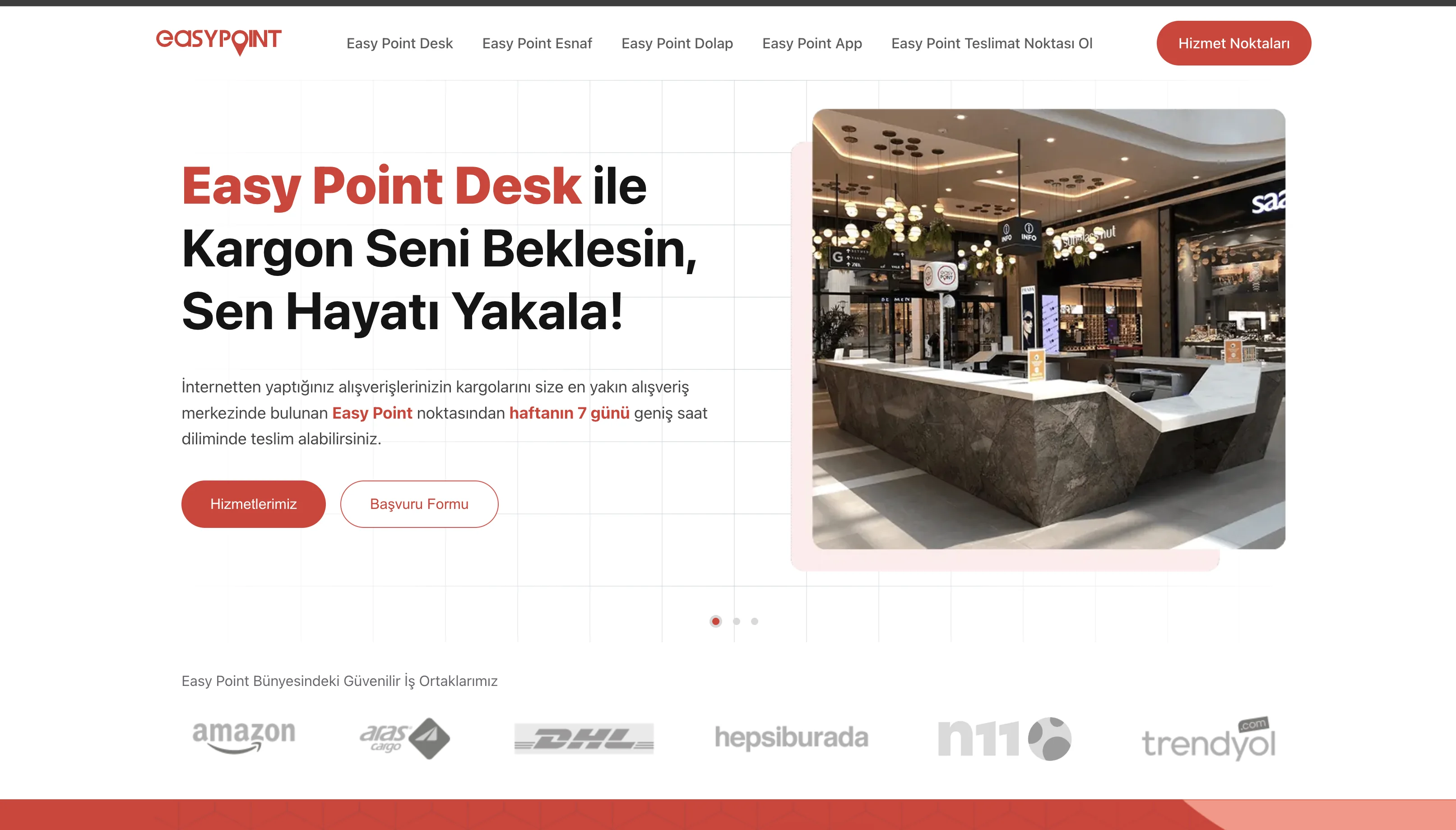 Easy Point Teslimat Noktaları - Kurumsal Web